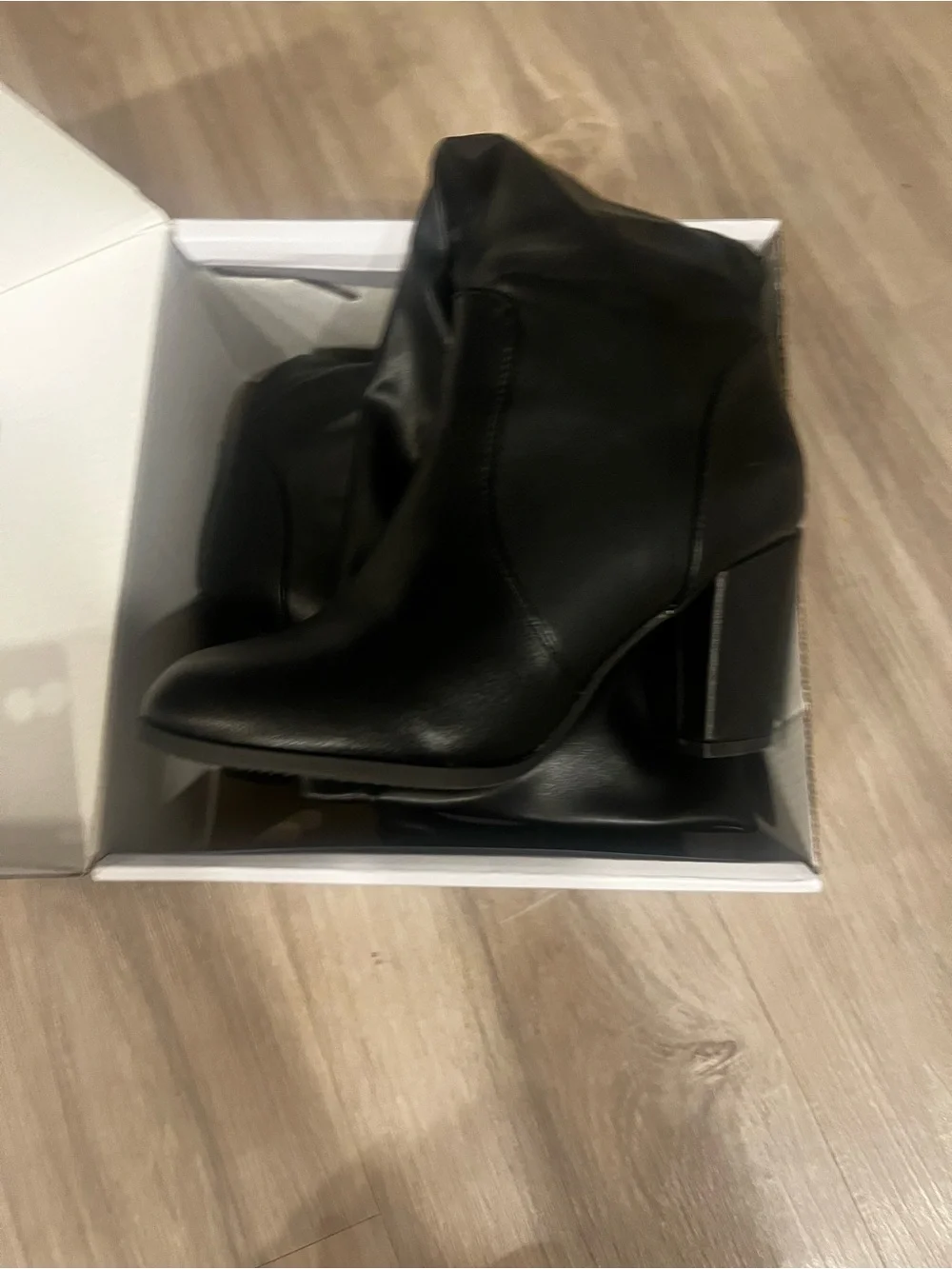 Dream Pairs Black Over-the-Knee Slouchy Faux Leather Boots